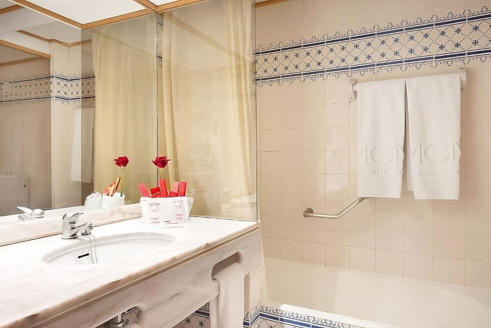 Soak and reset in a full bath with plush towels.
