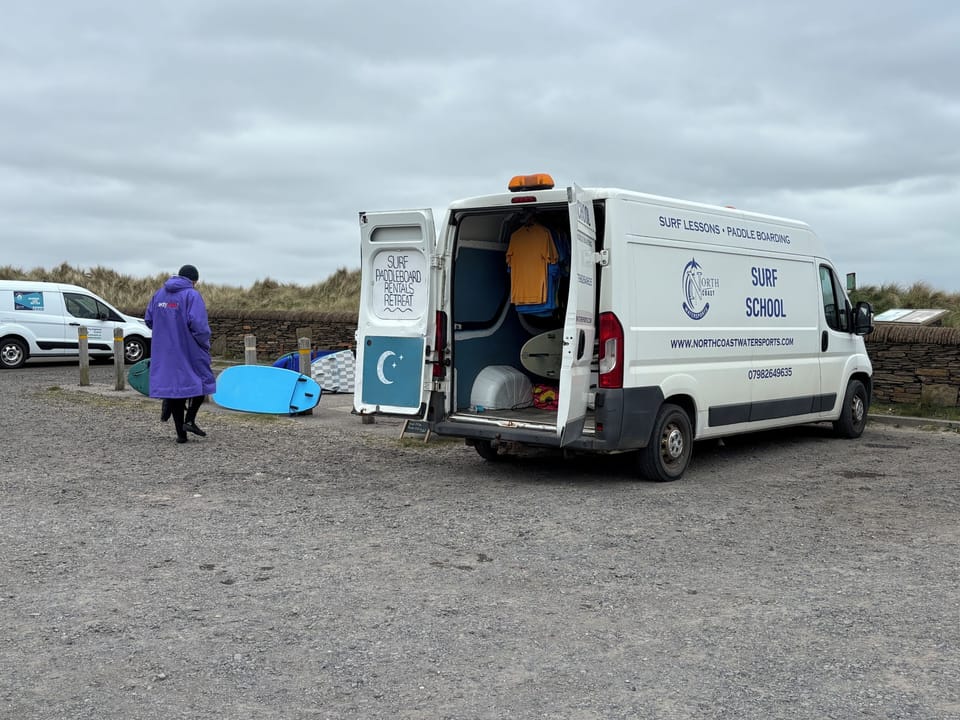 Local surf school offers lots of water based activities at Dunnet Bay