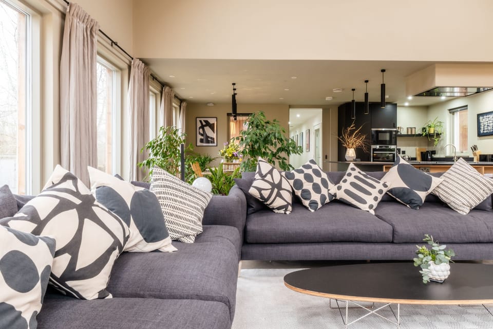 Plenty of comfy seating in the sitting room