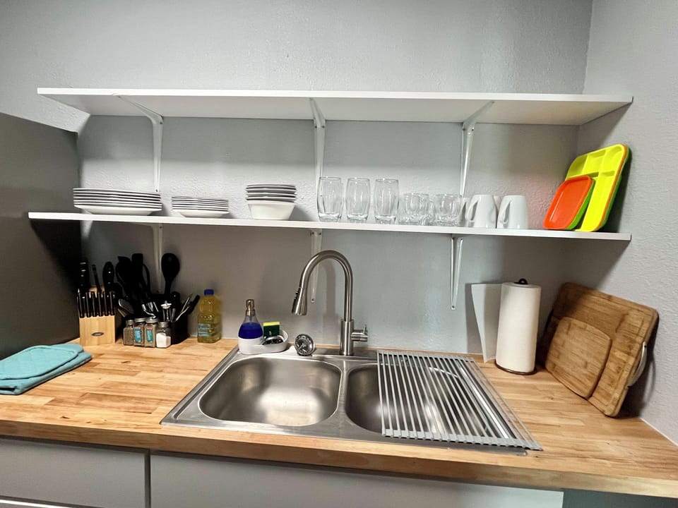 Fully stocked with plates, bowls, and glassware—we provide all the essentials so you can feel at home from day one.