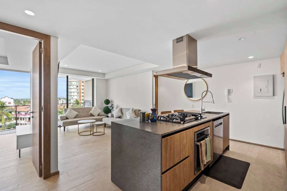 equipped kitchen 