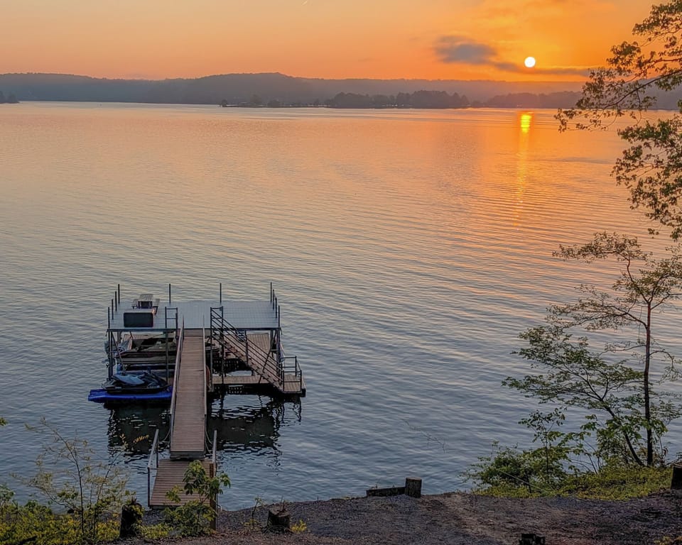 Sunrise from the dock