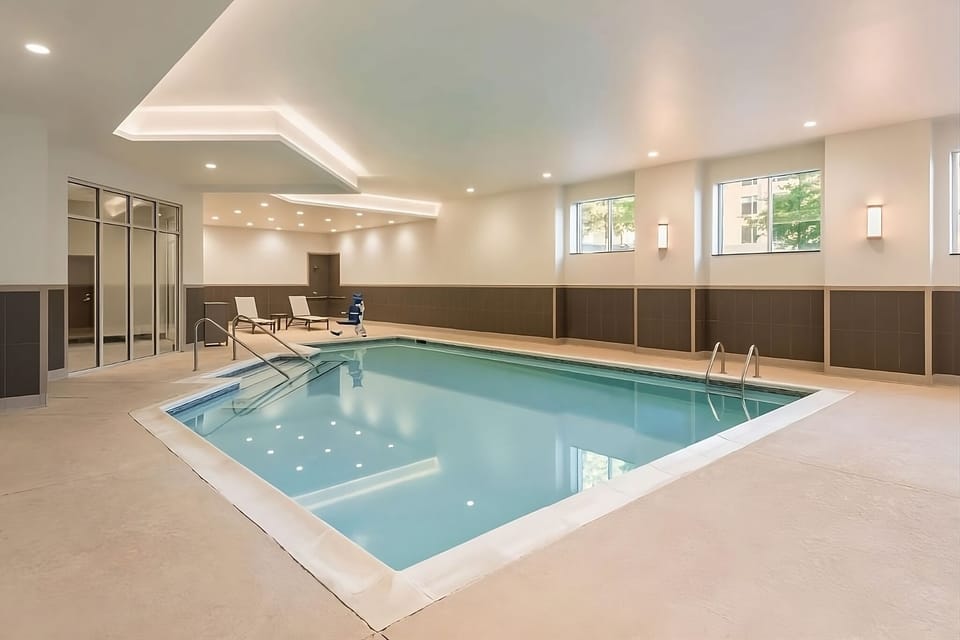 Unwind with a refreshing swim in the serene indoor pool.