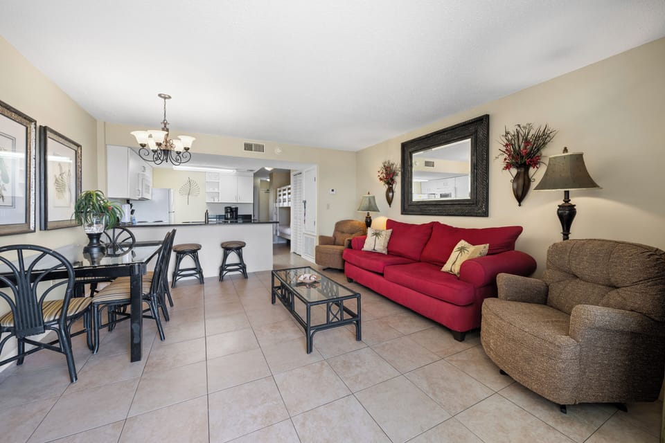 Comfortable living room seating