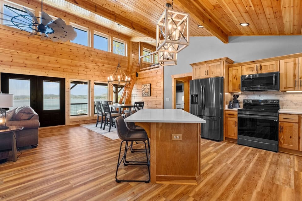 Kitchen with island seating