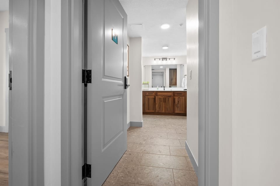Private primary bath tucked just off the suite for added comfort and convenience.