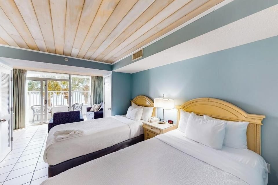 Cozy guest bedroom with comfortable bedding