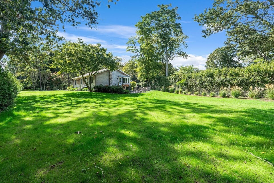Our corner lot offers lots of outdoor space-great for outdoor games and relaxing