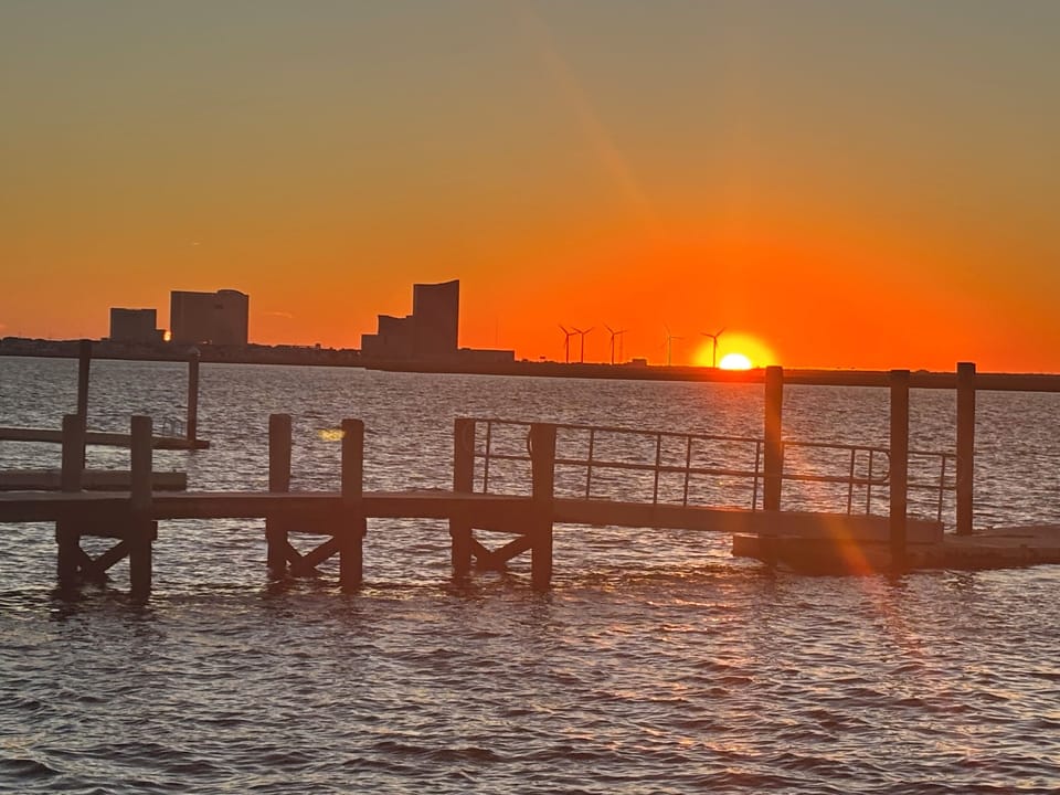 Sunset on the bay,