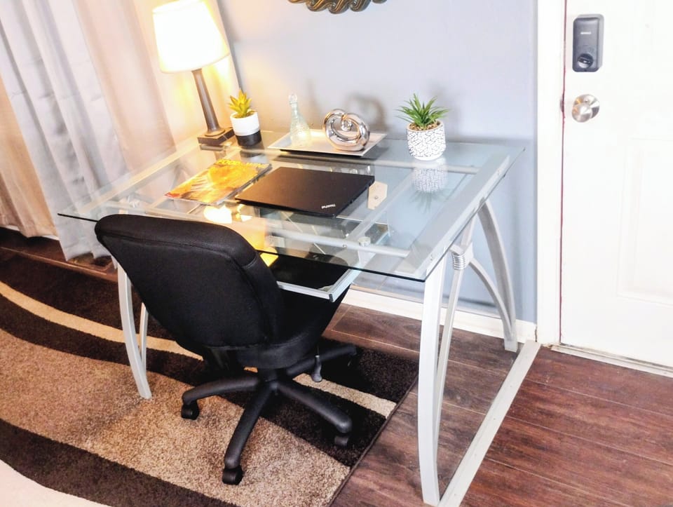 Comfortable place to work if traveling for business at Cozy Comforts  😃