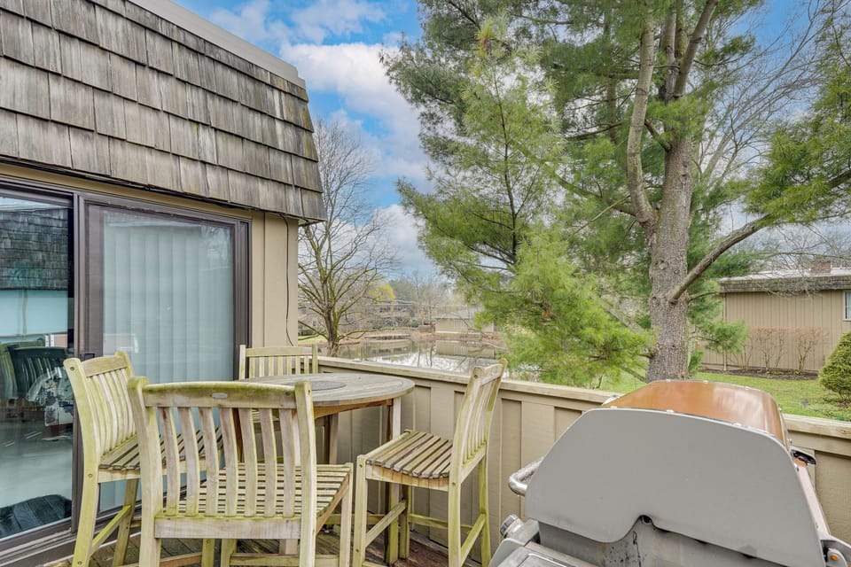 Balcony | Pond View | Gas Grill
