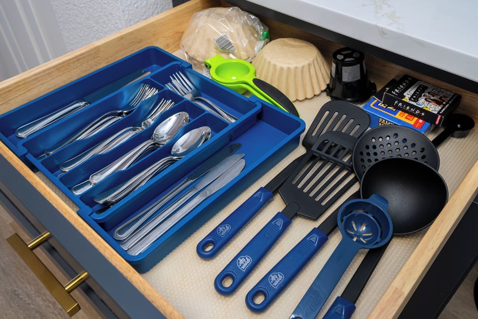 The kitchen is equipped