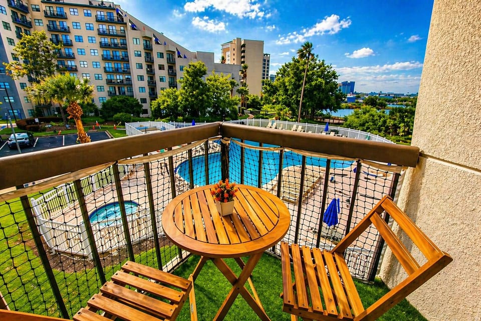 Enjoy breathtaking lake views from your private balcony