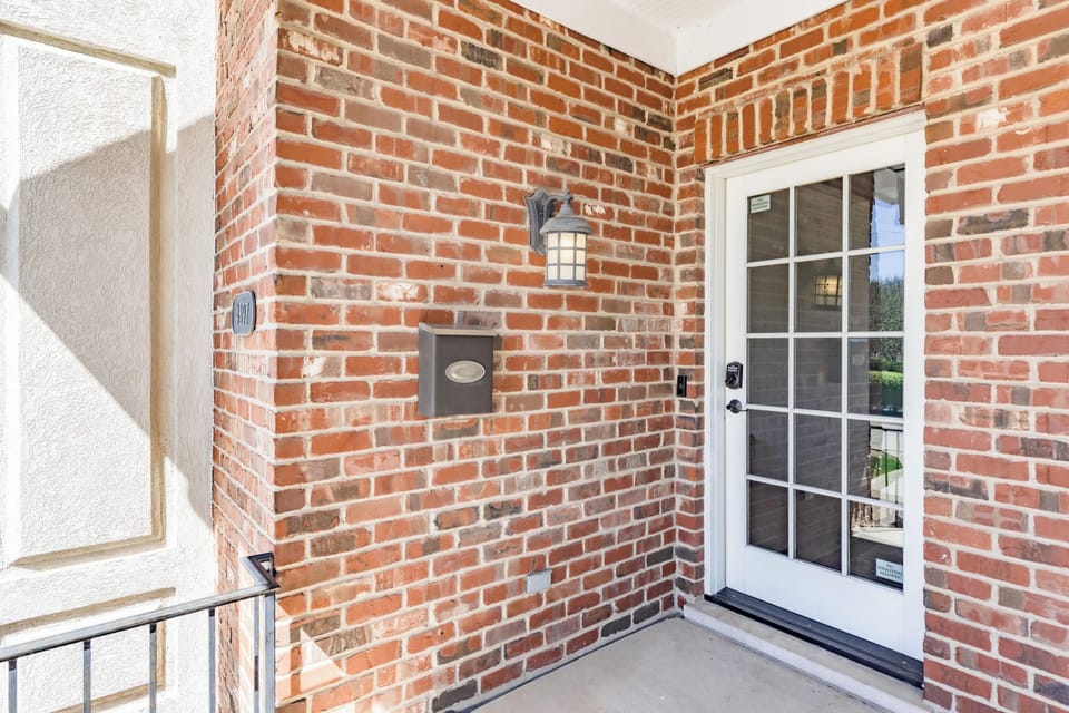 A warm and inviting entrance is ready to welcome you