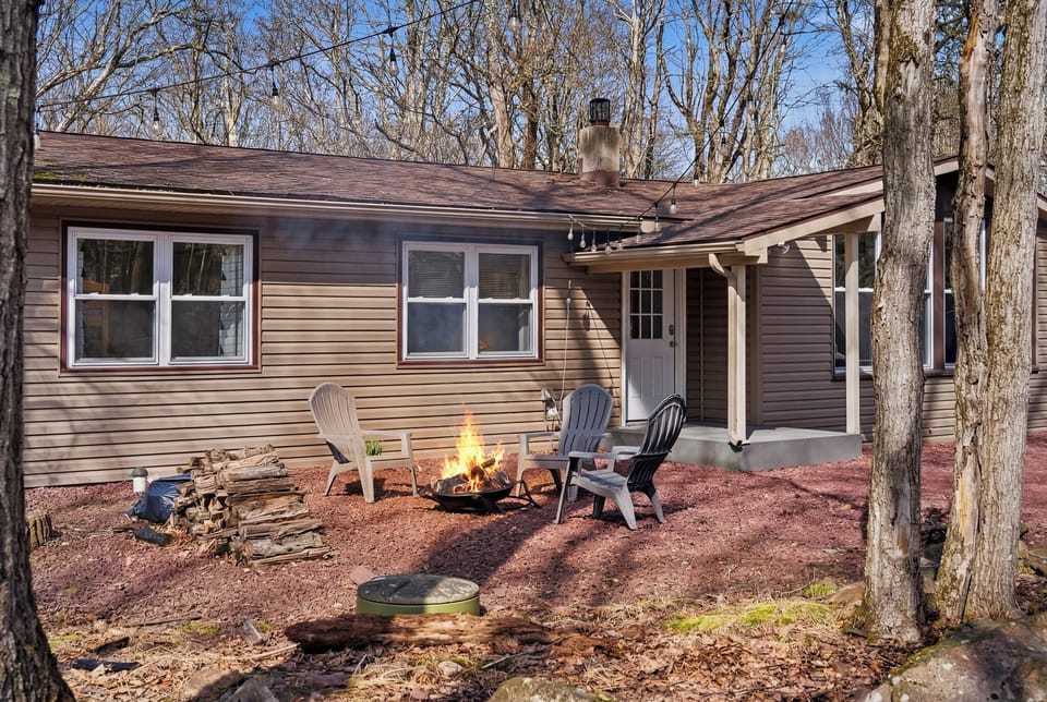 Large, wooded lot providing ultimate privacy and peace.