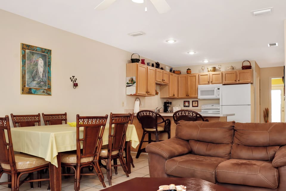 Living Room, Dining Area and Kitchen
