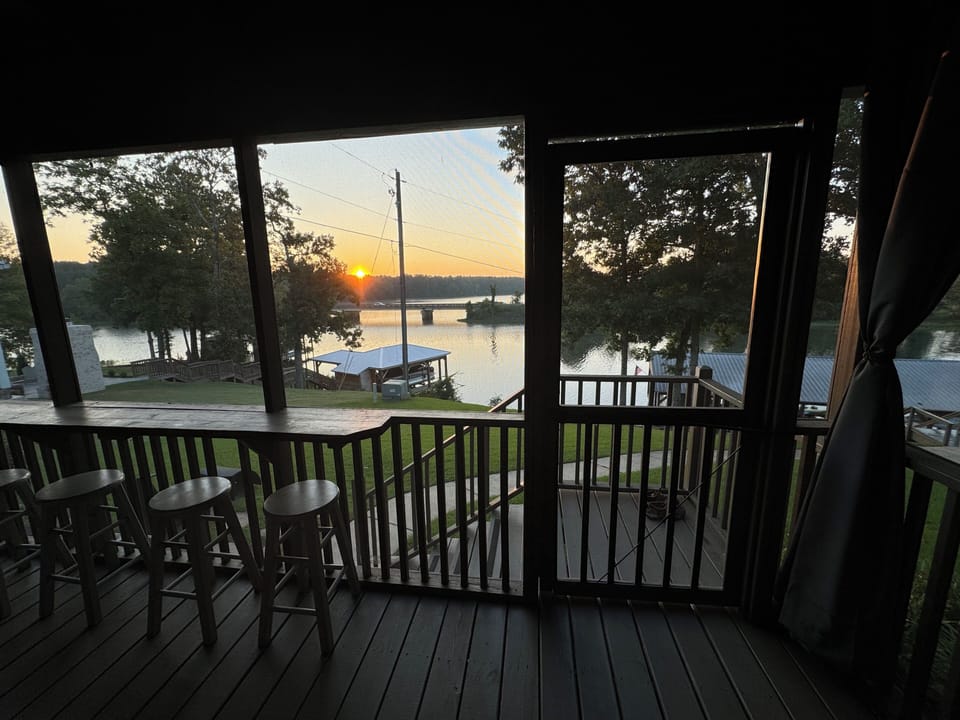 View from screened porch