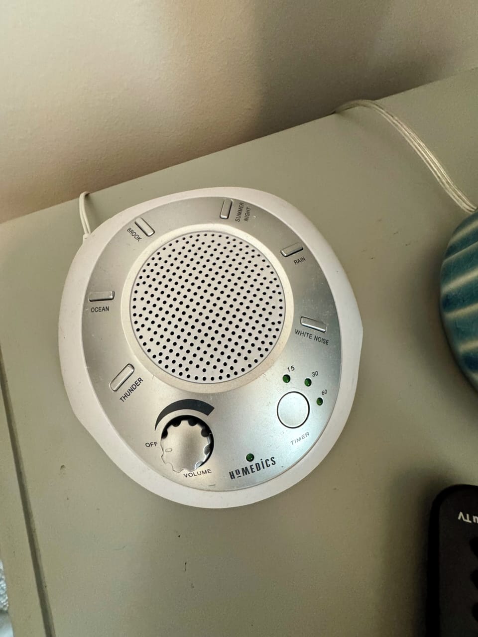 Sound machines in all rooms