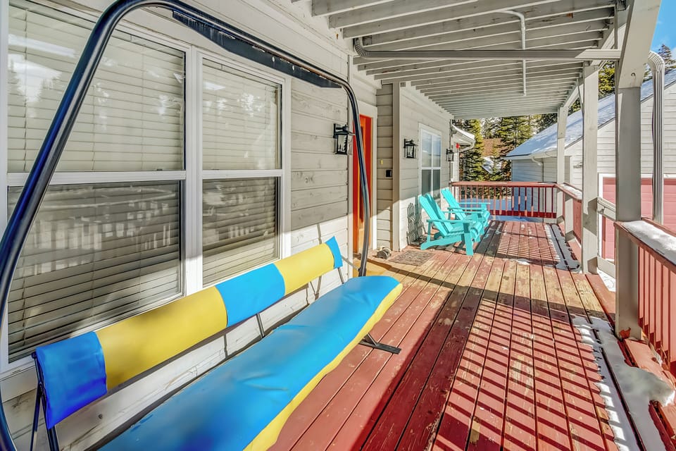 A Fun Ski Chalet Entrance