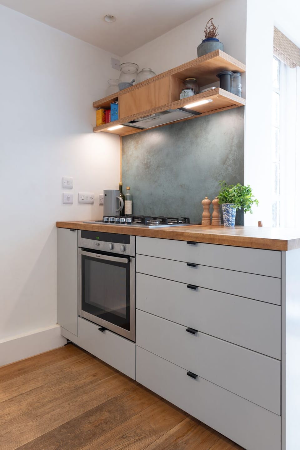 Fully equipped kitchen featuring a stylish island