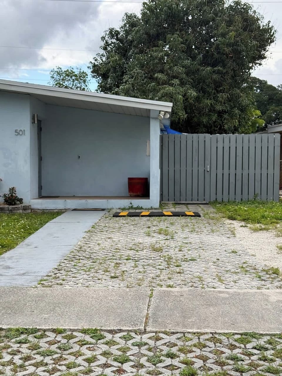 Private entrance with parking right in front for easy access and convenience.