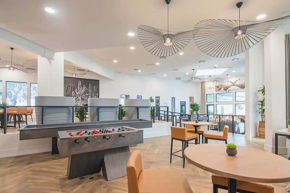Game on! Fun and games in a stylish setting.