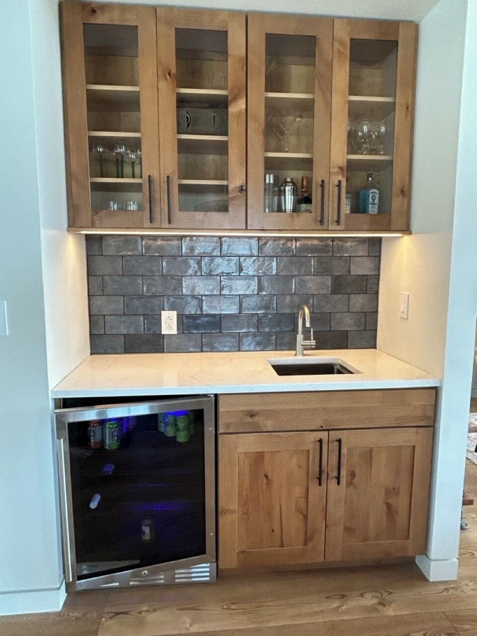 Wet Bar - with beverage fridge