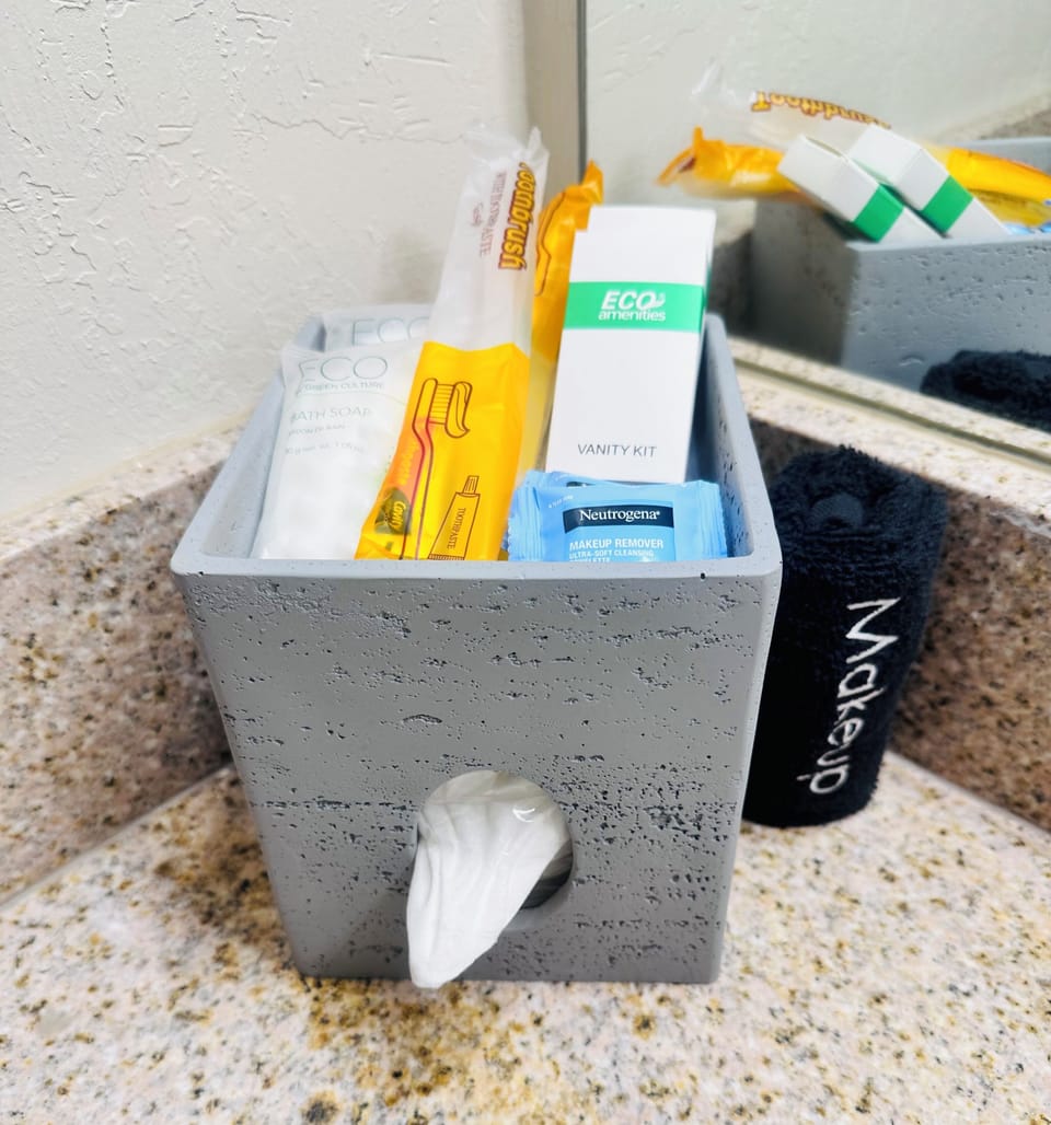 Complimentary toiletries  