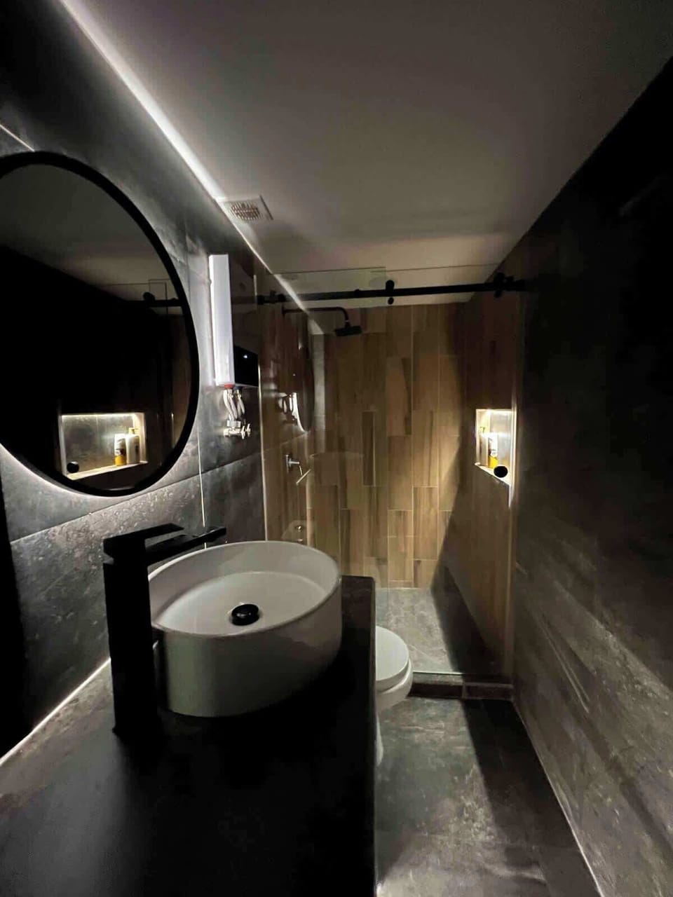 All bathrooms feature modern design with stylish finishes.