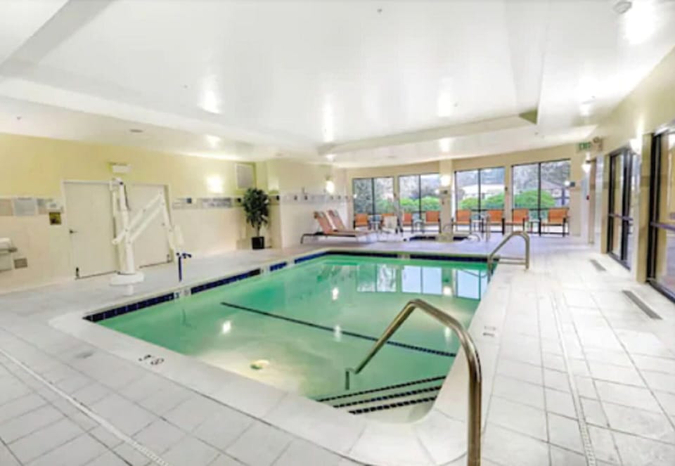 Soak up calm laps in a clean, bright indoor pool.