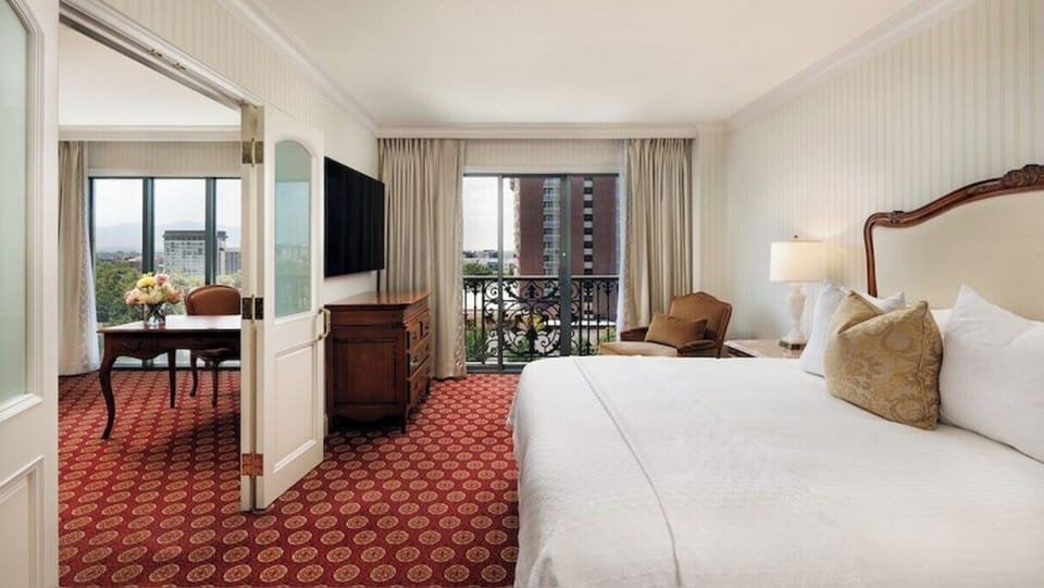 Bedroom. Interior and views may vary based on location and availability