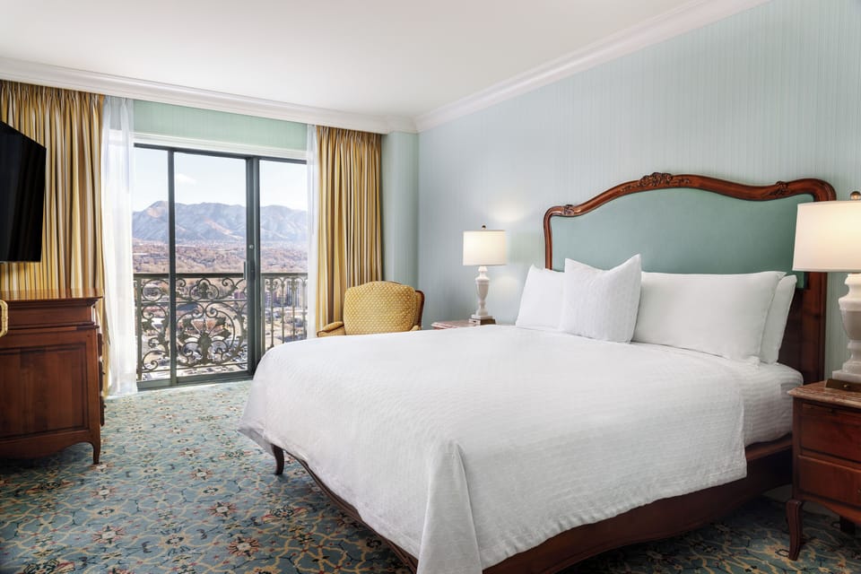 Bedroom. Interior and views may vary based on location and availability