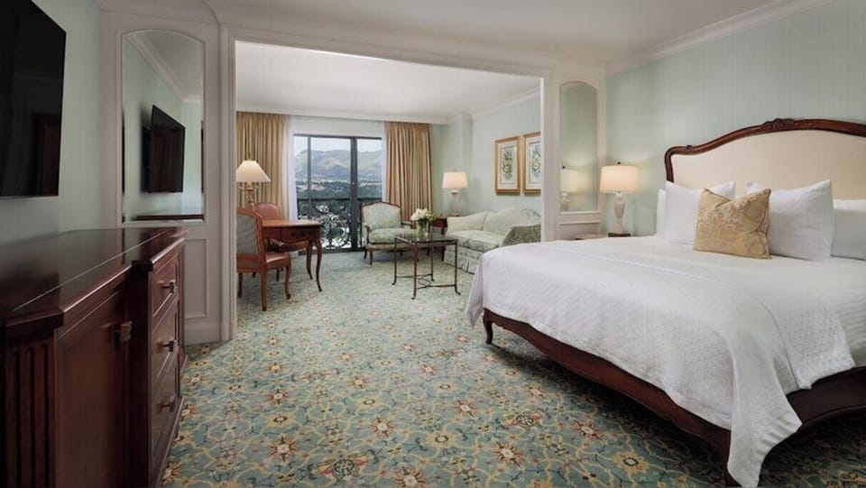 Bedroom. Interior and views may vary based on location and availability