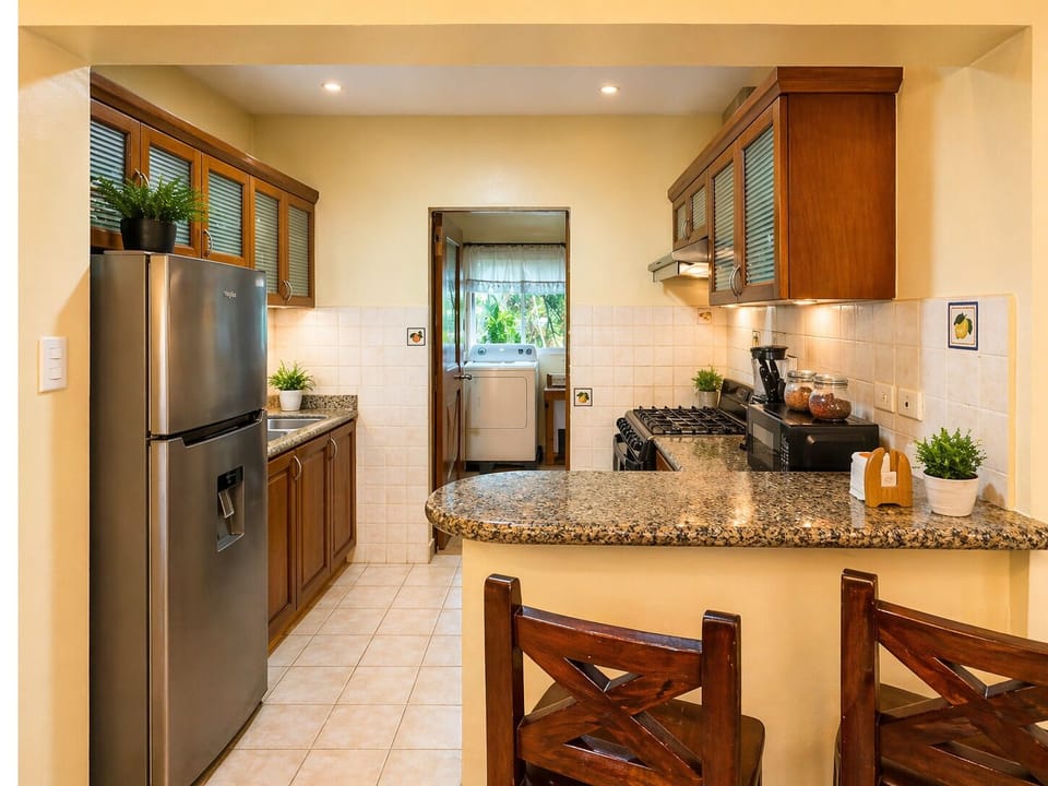 Fully Equipped Kitchen – Cook like you do at home, or not at all — the choice is yours.