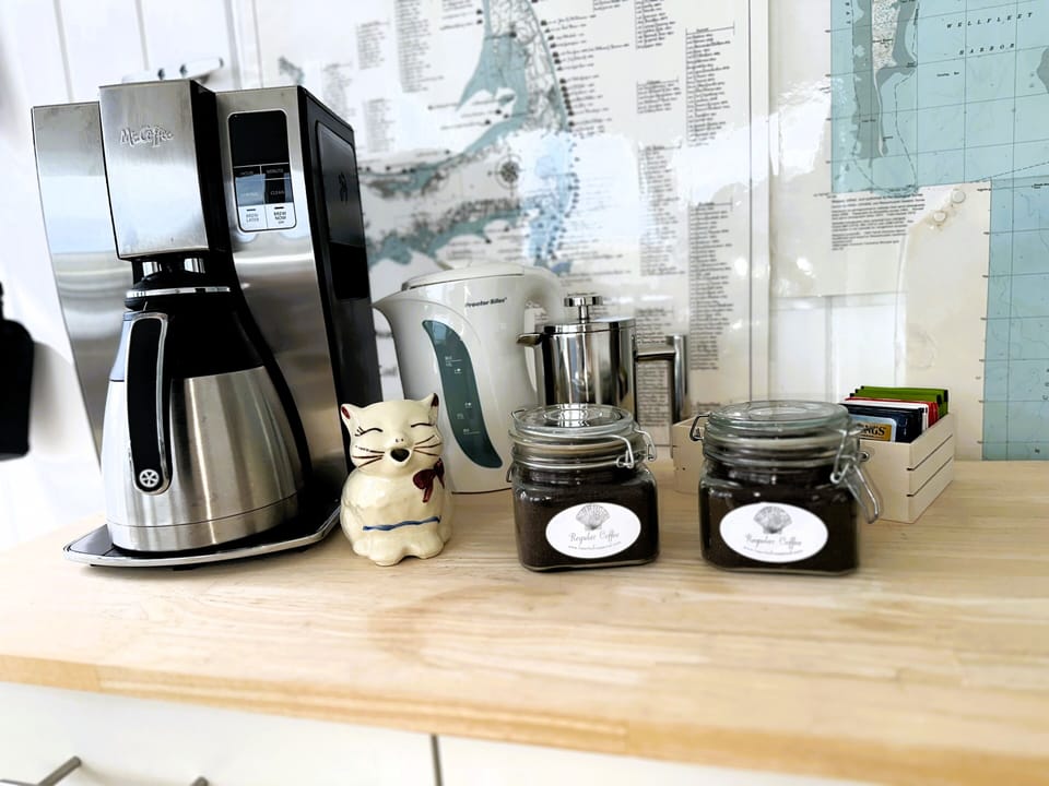 Full coffee and tea set up