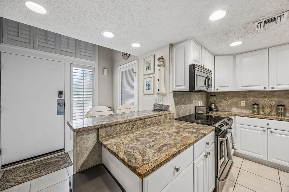 Foyer and kitchen