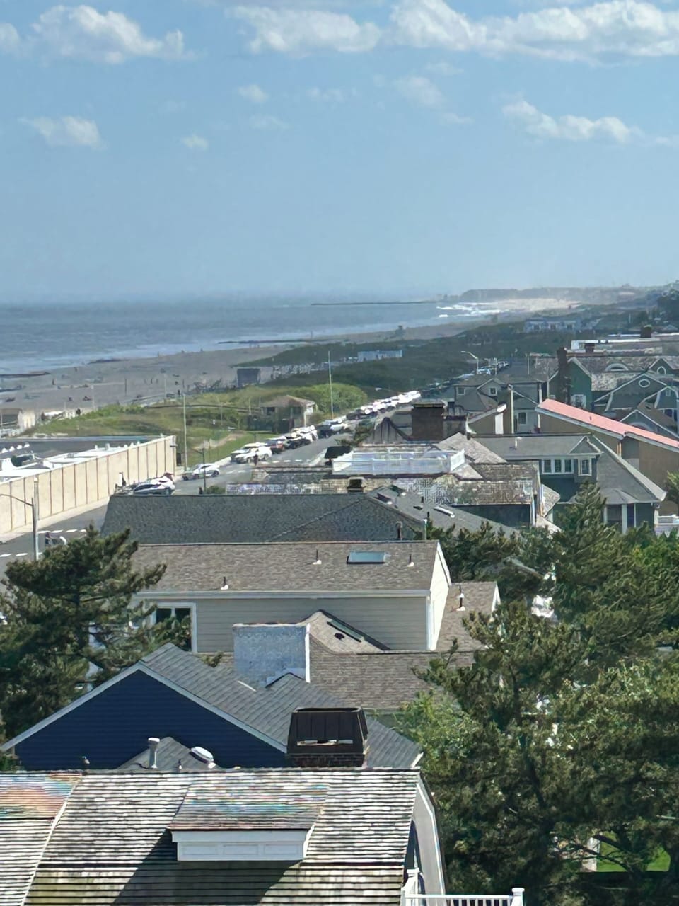 Southerly view of ocean from balcony