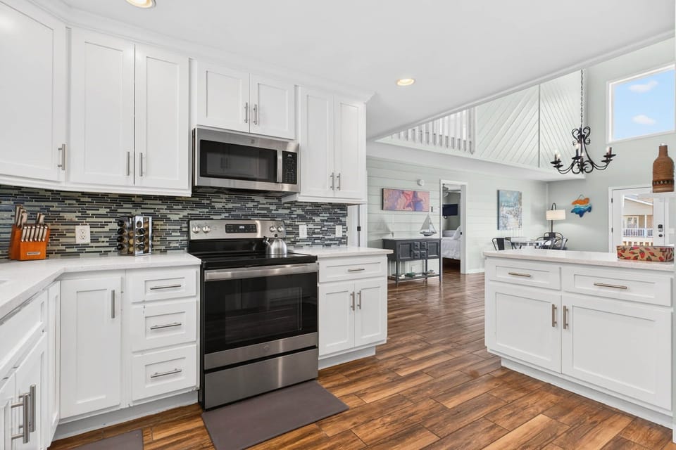 Modern appliances and ample counter space