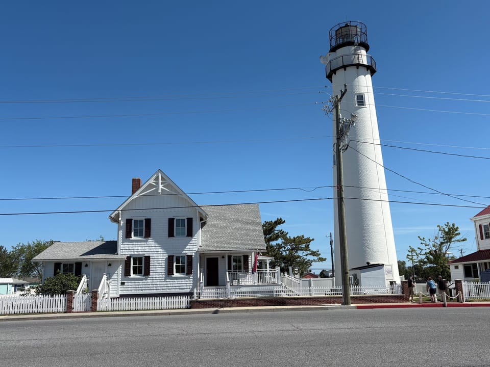 Fenwick Lighthouse across the street for tours and beautiful views.