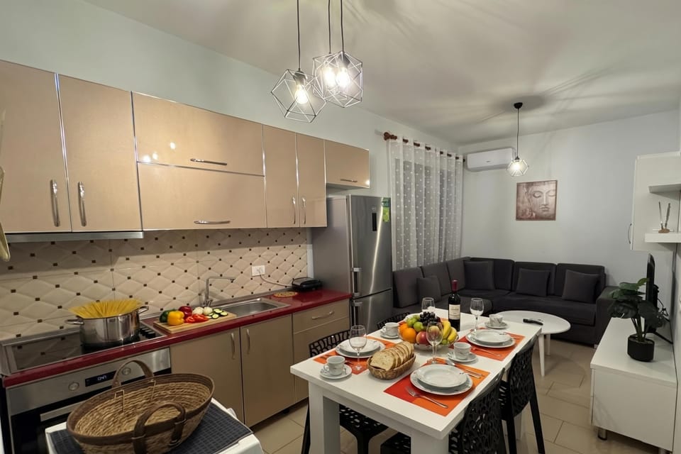 Kitchen and dining area