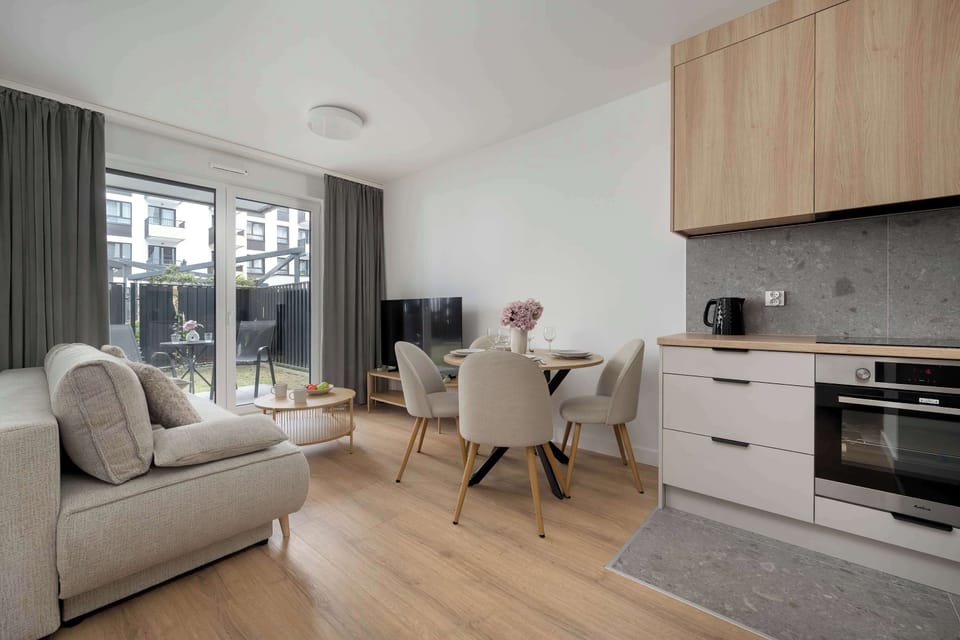 You can relax on the sofa, which can be turned into a double bed.