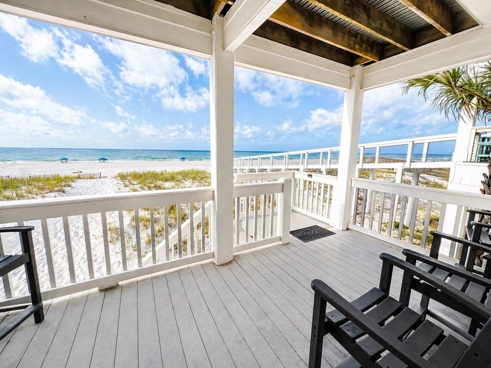 Offering incredible views and direct beach access right off the balcony