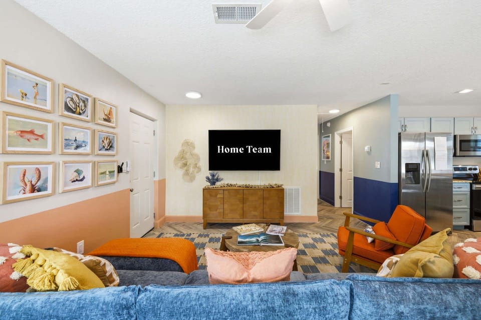 Make Yourself at Home – Our spacious living room is perfect for gathering, unwinding, and making memories.
