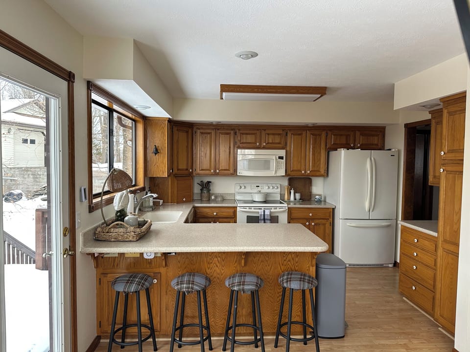 Fully stocked kitchen