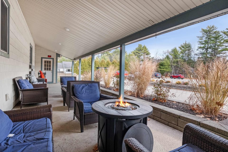 Lounge the day away around one of the community’s crackling firepits​