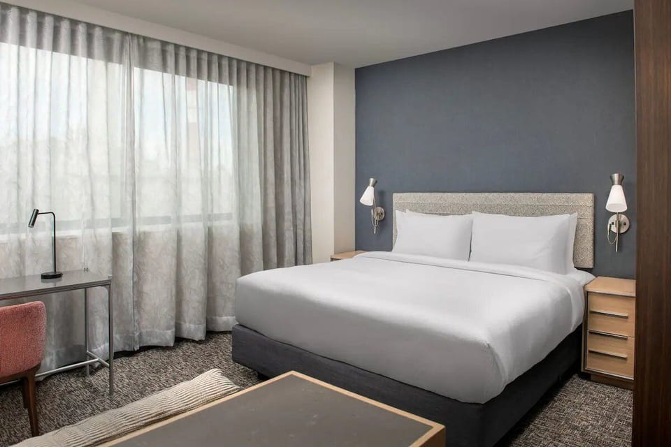 Bedroom. Interior and views may vary based on location and availability