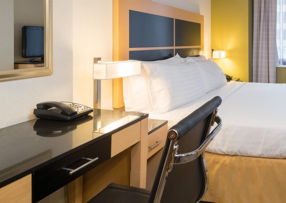 Bedroom. Interior and views may vary based on location and availability