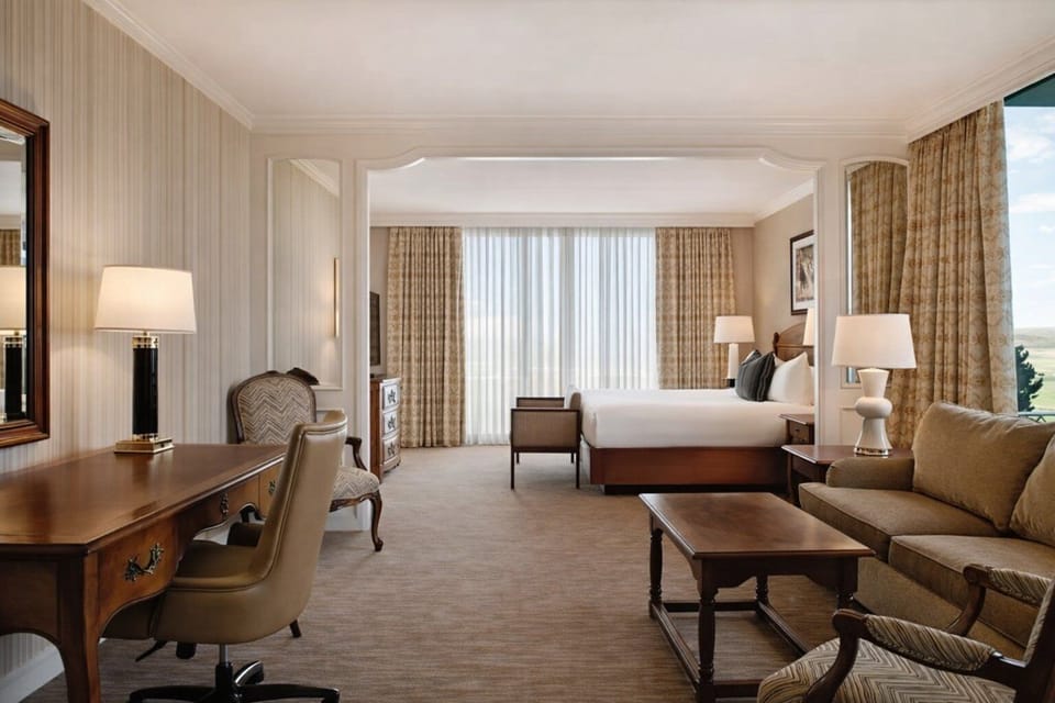 Bedroom. Interior and views may vary based on location and availability