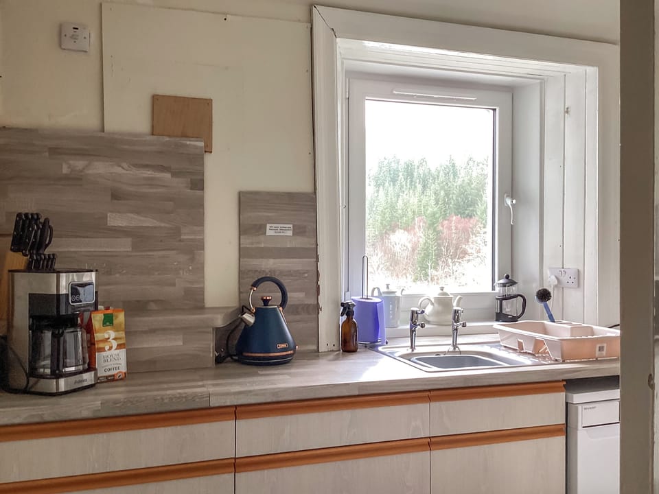 Kitchen | Stag View - River Black Water Holiday Lets, Garve