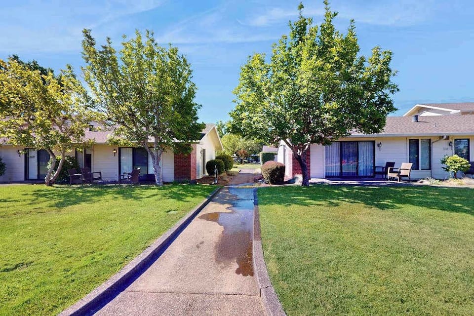 Tree-lined walkways connect your suite to Silverado's resort amenities — your Napa Valley home base feels like a private village
